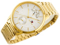 Tommy Hilfiger Hunter White Dial Gold Stainless Steel Strap Watch for Men - 1791609