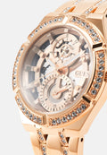 Guess Allara Quartz Rose Gold Dial Rose Gold Steel Strap Watch For Women - GW0604L3