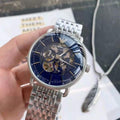 Emporio Armani Aviator Multifunction Blue Dial Silver Mesh Bracelet Watch For Men - AR60024