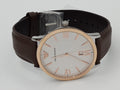 Emporio Armani Giovanni Quartz White Dial Brown Leather Strap Watch For Men - AR11211