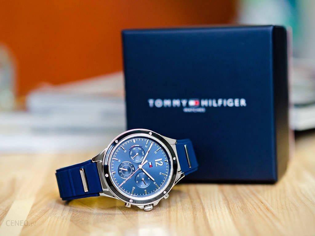 Tommy Hilfiger Eve Chronograph Quartz Blue Dial Blue Rubber Strap Watch For Women - 1782281