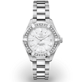 Tag Heuer Aquaracer Diamonds Mother of Pearl Dial Silver Steel Strap Watch for Women - WBD1313.BA0740