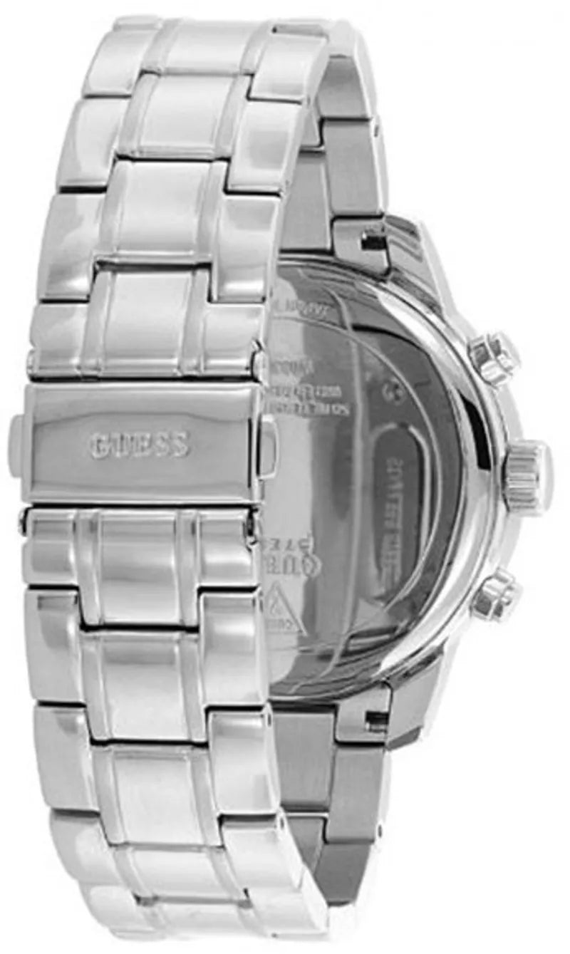 Guess Sunrise Multifunction Quartz White Dial Silver Steel Strap Watch For Women - W0330L3