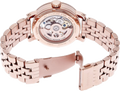 Fossil Boyfriend Automatic Skeleton Rose Gold Dial Rose Gold Steel Strap Watch for Women - ME3065