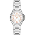 Michael Kors Camille Three Hand Silver Dial Silver Steel Strap Watch For Women - MK7259