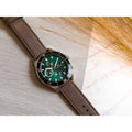 Tommy Hilfiger Larson Chronograph Green Dial Brown Leather Strap Watch For Men - 1791983