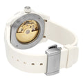 Gucci Dive Automatic Transparent Dial White Rubber Strap Watch For Men - YA136343