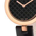 Gucci Diamantissima Quartz Black Dial Black Leather Strap Watch for Women - YA141501