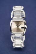 Gucci G Gucci Brown Dial Silver Steel Strap Watch For Women - YA125507