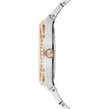 Guess Cosmo Quartz Silver Dial Two Tone Steel Strap Watch For Women - GW0033L9