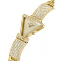 Guess Fame Crystals Gold Dial Gold Steel Strap Watch For Women - GW0644L2