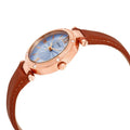 Guess Park Avenue Blue Dial Brown Leather Strap Watch for Women - W0838L2