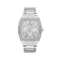 Guess Phoenix Multifunction Crystals Silver Dial Silver Steel Strap Watch For Men - GW0094G1