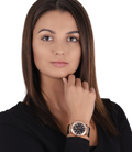 Guess Venus Diamonds Black Dial Black Rubber Strap Watch for Women - GW0118L2