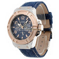 Guess Rigor Analog Blue Dial Blue Denim Strap Watch For Men - W0040G6