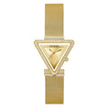 Guess Fame Diamonds Gold Dial Gold Mesh Bracelet Watch for Women - GW0508L2