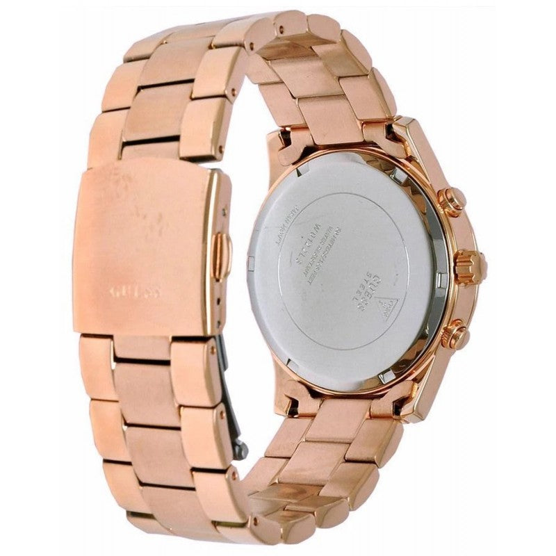 Guess Mini Spectrum Quartz Rose Gold Dial Rose Gold Steel Strap Watch For Women - W0122L3