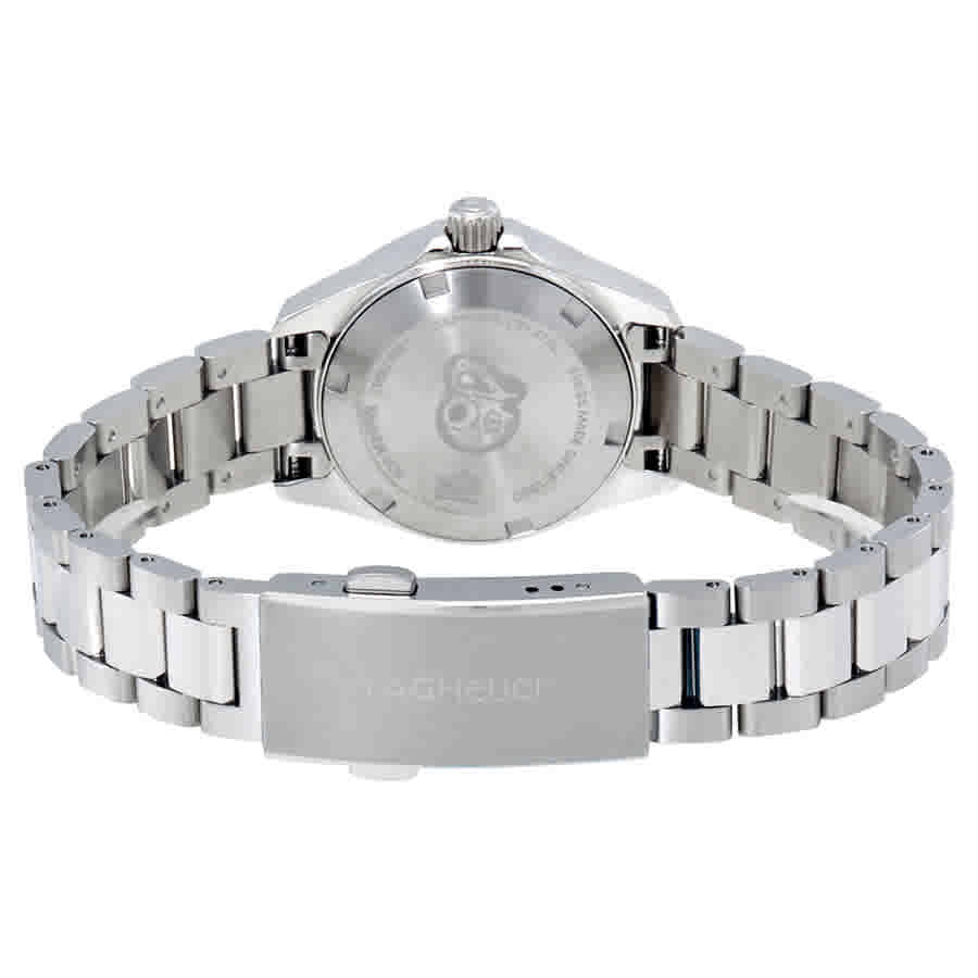 Tag Heuer Aquaracer Diamonds Mother of Pearl White Dial Silver Steel Strap Watch for Women - WBD1415.BA0741