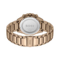 Hugo Boss Trophy Grey Dial Rose Gold Steel Strap Watch for Men - 1513632
