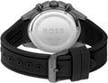 Hugo Boss Energy Chronograph Black Dial Black Silicon Strap Watch For Men - 1513969