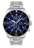 Hugo Boss Ocean Edition Chronograph Blue Dial Silver Steel Strap Watch for Men - 1513704