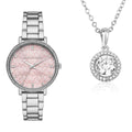 Michael Kors Pyper Three Hand Pink Dial Silver Steel Strap Watch For Women - MK4631