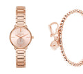 Michael Kors Portia Analog Quartz Rose Gold Dial Rose Gold Steel Strap Watch For Women - MK3839