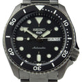 Seiko 5 Sports Automatic Black Dial Black Steel Strap Watch For Men - SRPD65K1