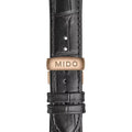 Mido Commander Automatic Black Dial Black Leather Strap Watch For Men - M021.407.36.411.00