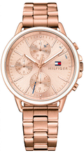 Tommy Hilfiger Carly Rose Gold Dial Rose Gold Stainless Steel Strap Watch for Women - 1781788