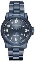 Michael Kors Paxton Quartz Blue Dial Blue Steel Strap Watch For Men - MK8533