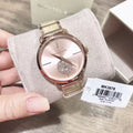 Michael Kors Portia Quartz Rose Gold Dial Rose Gold Steel Strap Watch For Women - MK3678