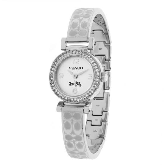 Coach Madison White Dial Silver Steel Strap Watch for Women - 14502201