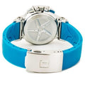 Tissot T Race Chronograph White Dial Blue Rubber Strap Watch for Women - T048.217.17.017.02