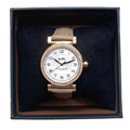 Coach Madison Diamonds White Dial Beige Leather Strap Watch for Women - 14503394