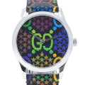 Gucci G Timeless Quartz Black Dial Black Leather Strap Watch For Women - YA1264146