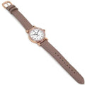 Coach Madison Diamonds White Dial Beige Leather Strap Watch for Women - 14503394