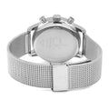 Calvin Klein City Chronograph White Dial Silver Mesh Bracelet Watch for Men - K2G27126