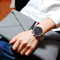 Calvin Klein City Chronograph Black Dial Silver Steel Strap Watch for Men - K2G27141