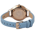 Emporio Armani Aurora Quartz Mother of Pearl White Dial Blue Leather Strap Watch For Women - AR11109