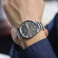 Mido Commander II Automatic Chronometer Grey Dial Silver Steel Strap Watch For Men - M021.431.11.061.00