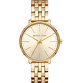 Michael Kors Pyper Quartz Gold Dial Gold Steel Strap Watch For Women - MK3898