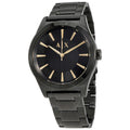 Armani Exchange Nico Analog Black Dial Black Steel Strap Watch For Men - AX7102