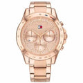 Tommy Hilfiger Haven Chronograph Quartz Rose Gold Dial Rose Gold Steel Strap Watch For Women - 1782197