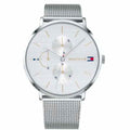 Tommy Hilfiger Jenna Quartz Silver Dial Silver Mesh Bracelet Watch For Women - 1781942