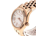 Michael Kors Lexington Quartz White Dial Rose Gold Steel Strap Watch For Women - MK3230