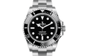 Rolex Submariner Black Dial Silver Steel Strap Watch for Men - M124060-0001