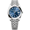 Rolex Datejust 41 Oyster Blue Dial Silver Oystersteel Jubilee Bracelet Watch for Men - M126300-0002