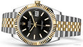 Rolex Datejust 41 Oyster Black Dial Two Tone Jubilee Bracelet Watch for Men - M126333-0014