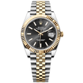 Rolex Datejust 41 Oyster Black Dial Two Tone Jubilee Bracelet Watch for Men - M126333-0014